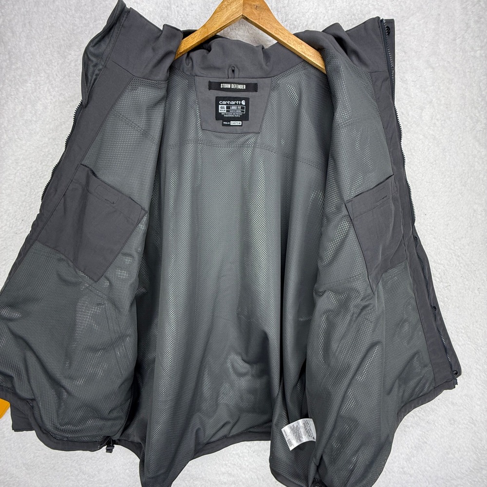 Carhartt Storm Defender Loose Fit Jacket Mens 4XL Grey OJ4670-M Fall 2022 - Picture 3 of 16